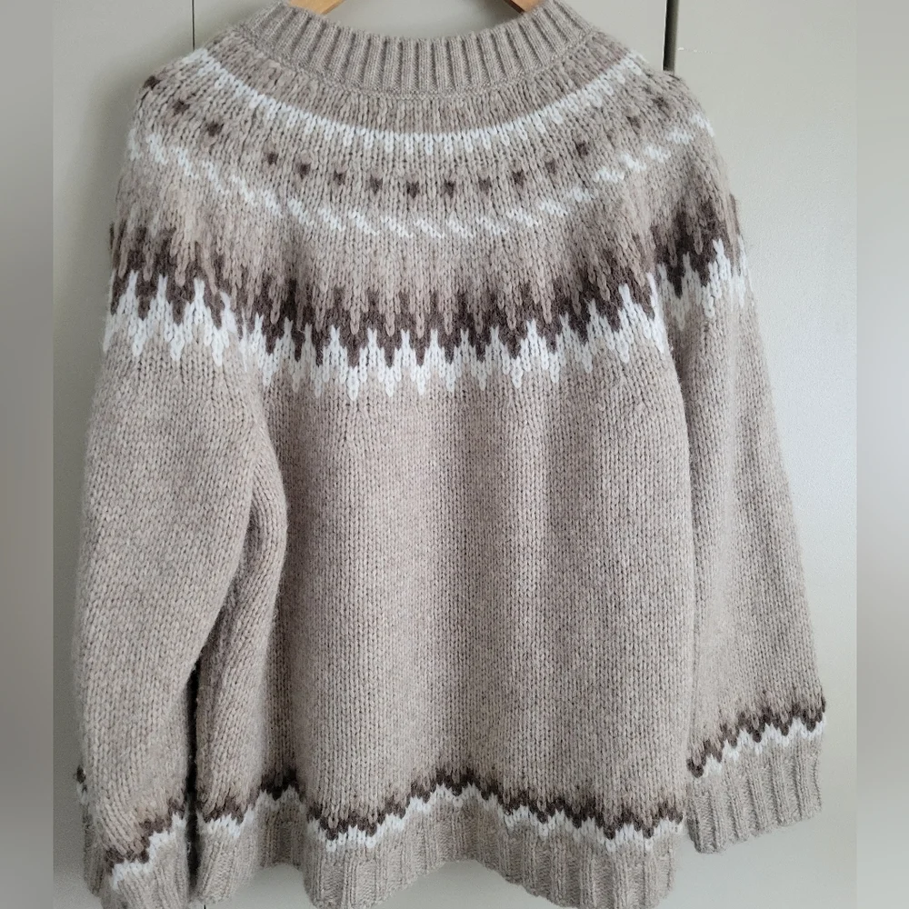 BUCK MASON Fireside Fairisle Sweater Medium - Picture 3 of 7